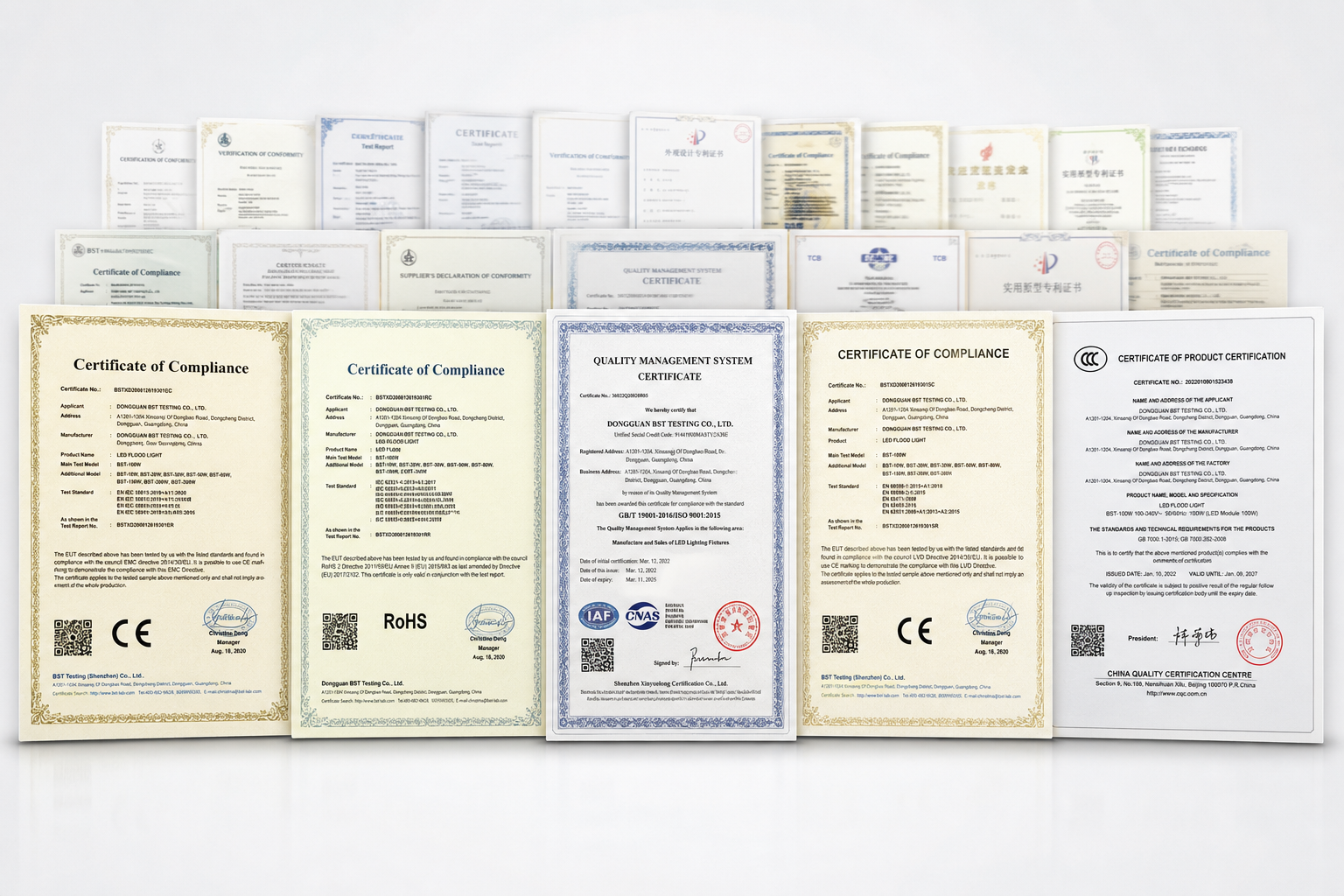 Wismart certificate overview collage