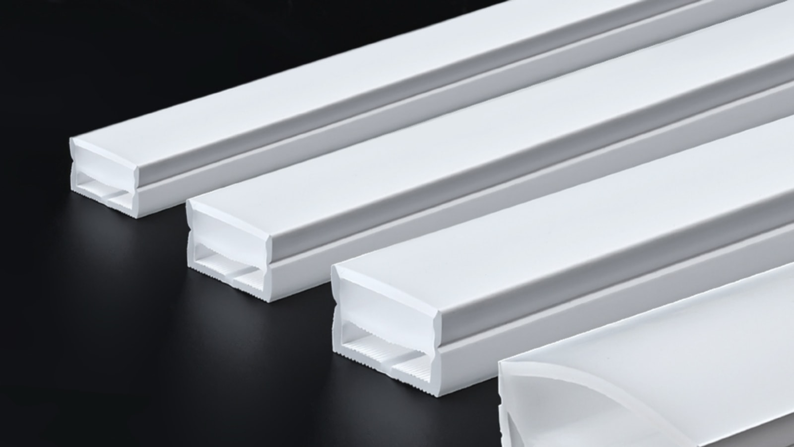 Wismart silicone-encapsulated LED strip profiles with protected end sections